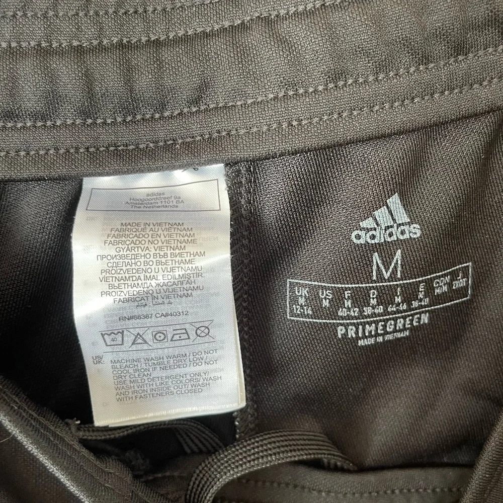 Adidas Women’s Black Joggers with White Accents/Mesh Size Medium